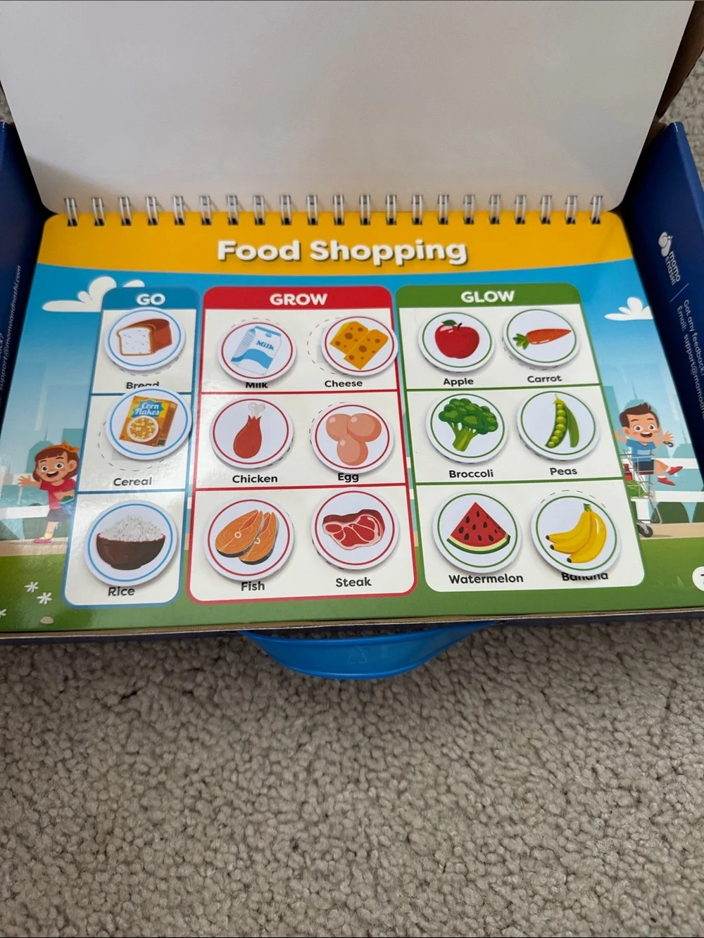 Busy Book Montessori Method Activity Book for Kids - Blue